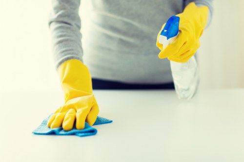 Deep cleaning a fabric sofa to remove stains and dirt
